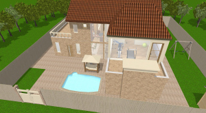 Single-person villa poster